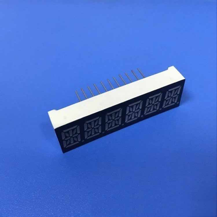 Ultra Bright White Common Cathode 6 Digit 0.39inch 14 Segment LED Display
