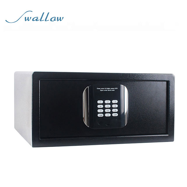 Steel Security Safe with Digital Lock, Black - Swallow