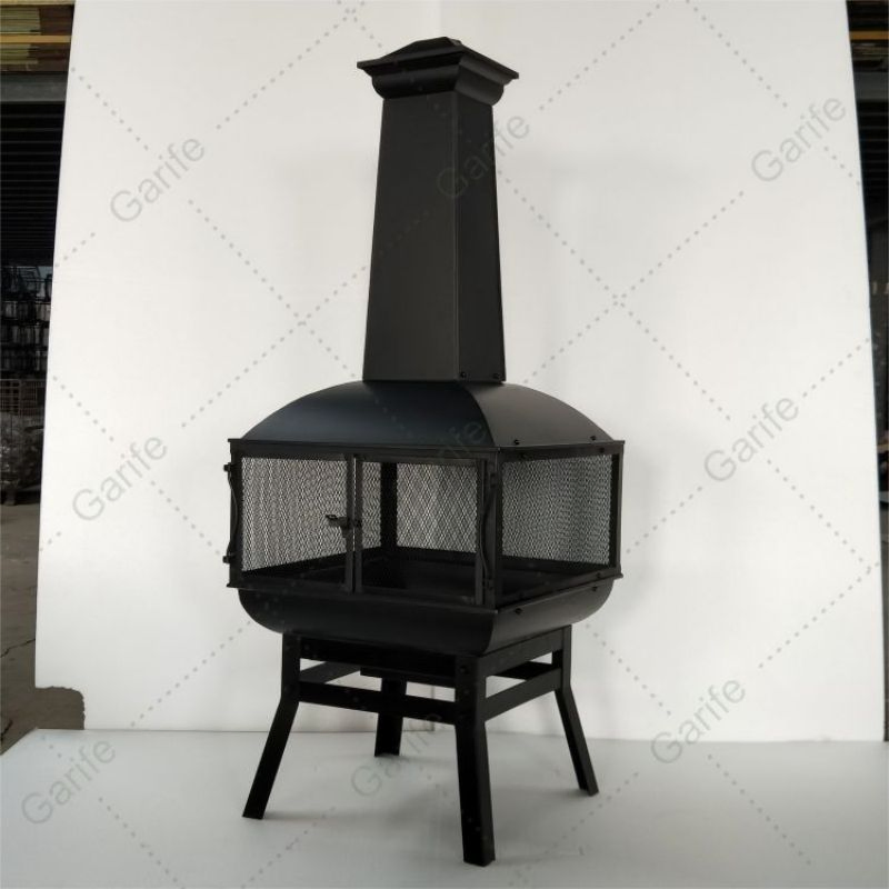 Hot Selling Garden Heater Patio Backyard Steel Chimenea Charcoal Outdoor Fire Pit with Chimney