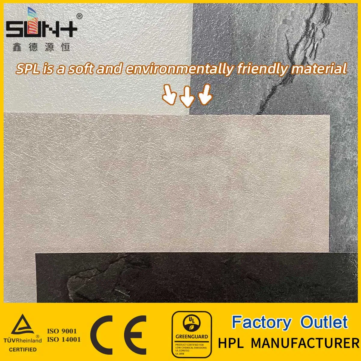 Compact Board Modern Techniques Spl Sheets Plastic Pallet Soft and Environmentally Friendly Building Material