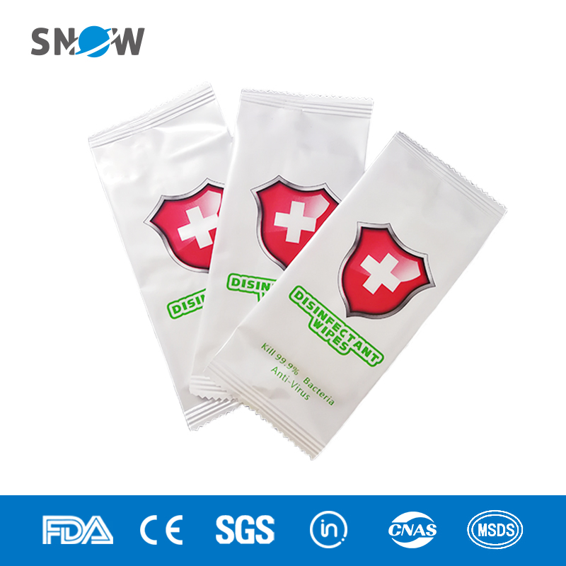 OEM Customized Alcohol Free Antibacterial Wet Wipes Single Sachet 50PCS