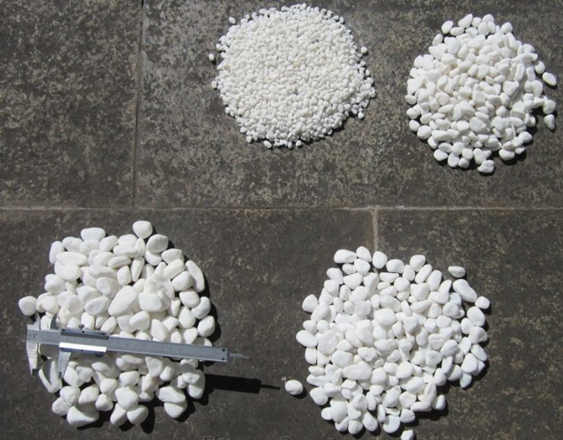 Natural Snow White Pebble Stone for Floor Paving Garden Landscape