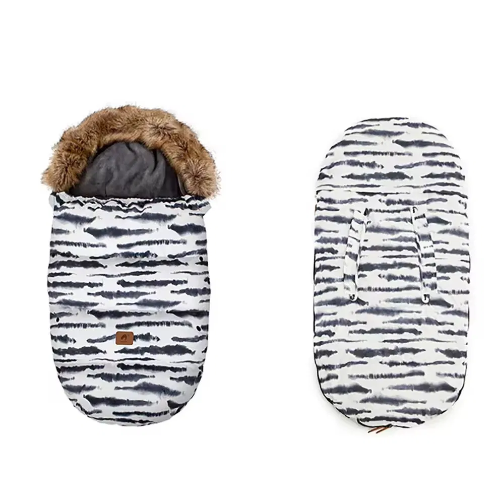 92cm Footmuff Infant Outdoor Pattern Print Baby Stroller Sleeping Bag with Zip