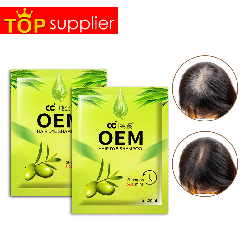 Home Use Men Hair Dye Gentle Formula Convenient Hair Color Comb
