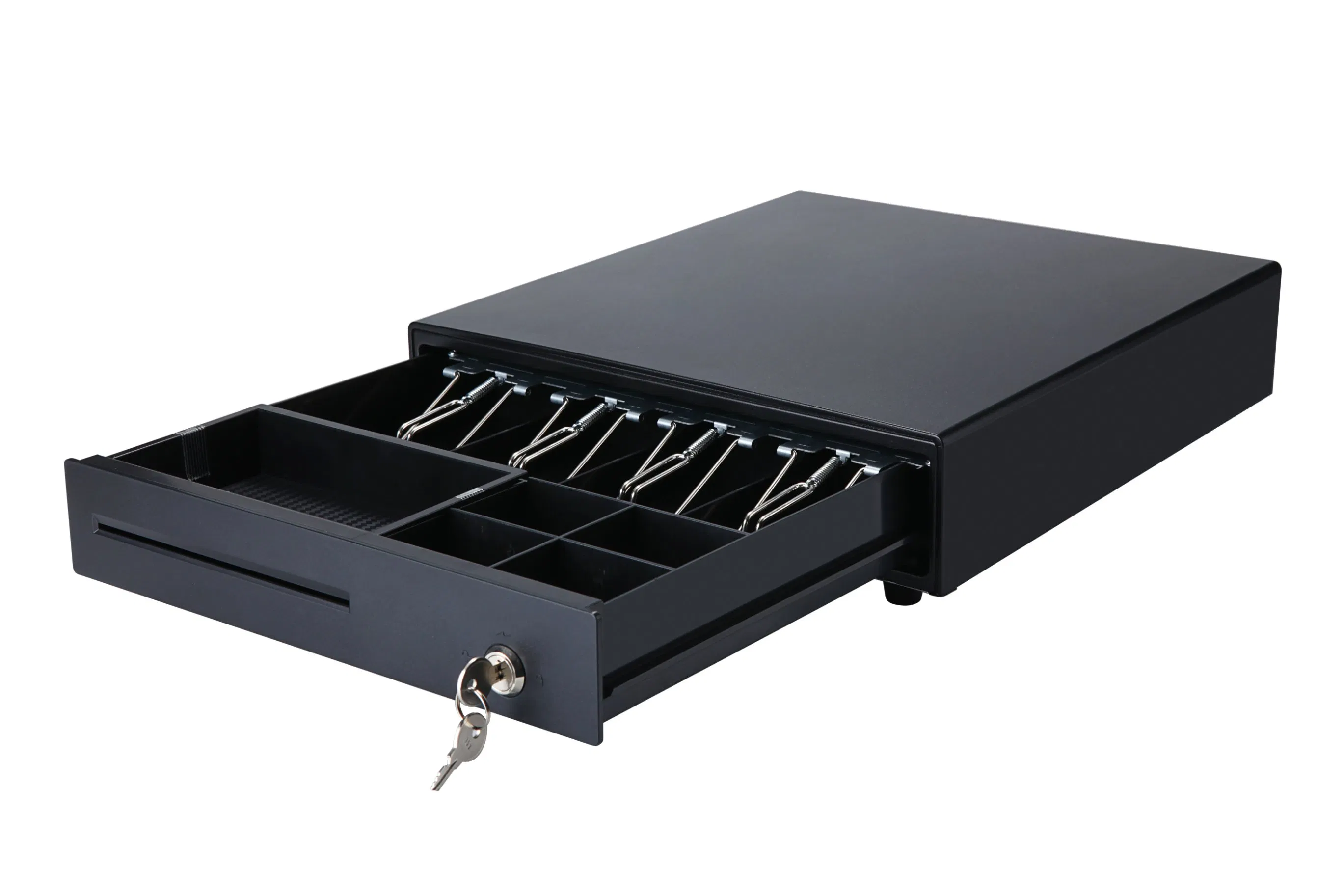 POS Cash Register Drawer Box with 3-Position Key Lock for Supermarket