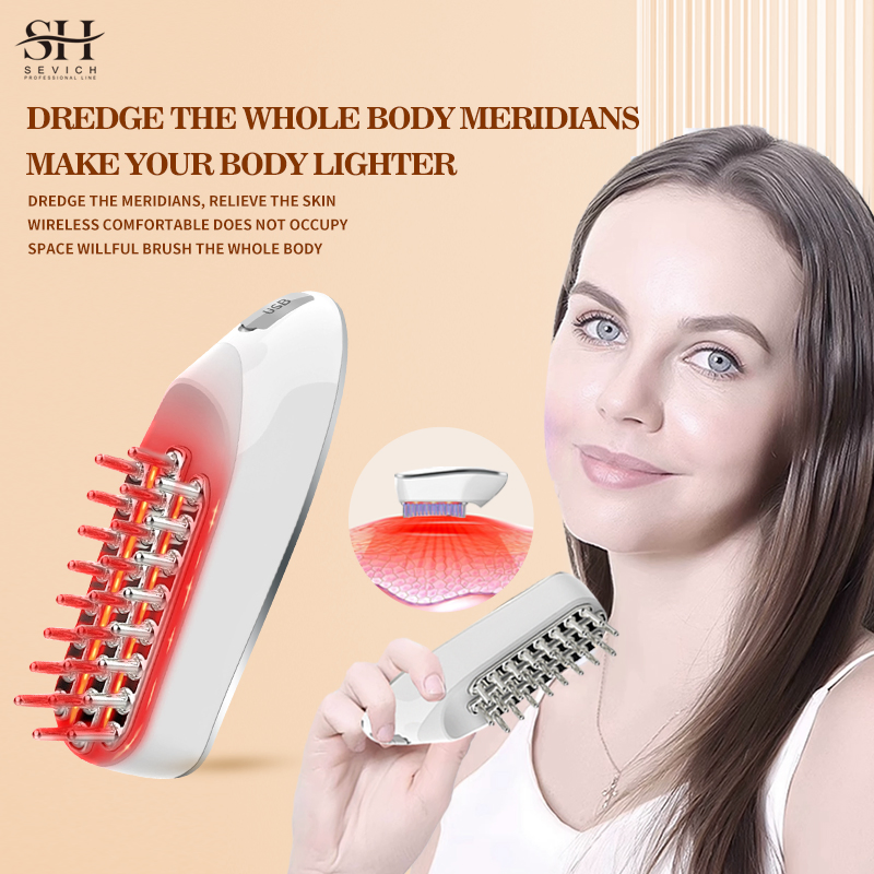 Head Massage LED Red Light Electric Scalp Massager Comb for Hair Growth
