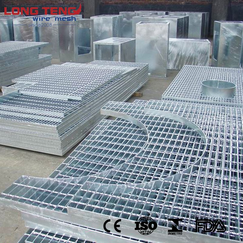 Outdoor Custom 201 304 316 316L Stainless Steel 1m X 1m Walkway Flooring Industries Platform Steel Grating Driveway Platform