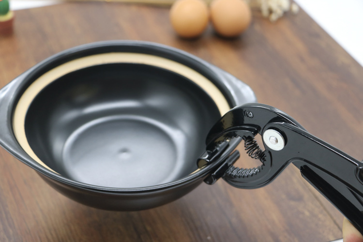 Lifting Hot Bowl Clip, Plate Dish Pot Clamp Gripper Anti-Scald Stone Pot Holder Tool, Hot Dish Bowl Plate Grip Clamp Clip Lifter Tongs Wbb15708