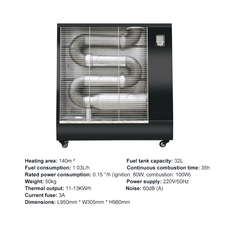 Factory Supply Fuel Heater 100kw Oil Heater Diesel Industrial Fuel Heater