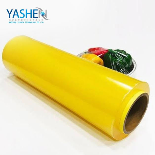 Supermarket Use 11 Micron Casting Food Grade PVC Cling Film for Packaging