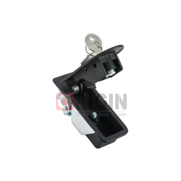 Ms609 Key Locking Compression Flush Latch Push Button Flat Lever Door Latch Lock