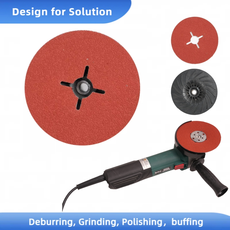 Шлифовальный диск 125мм из вулканизированного волокна, набор зернистости