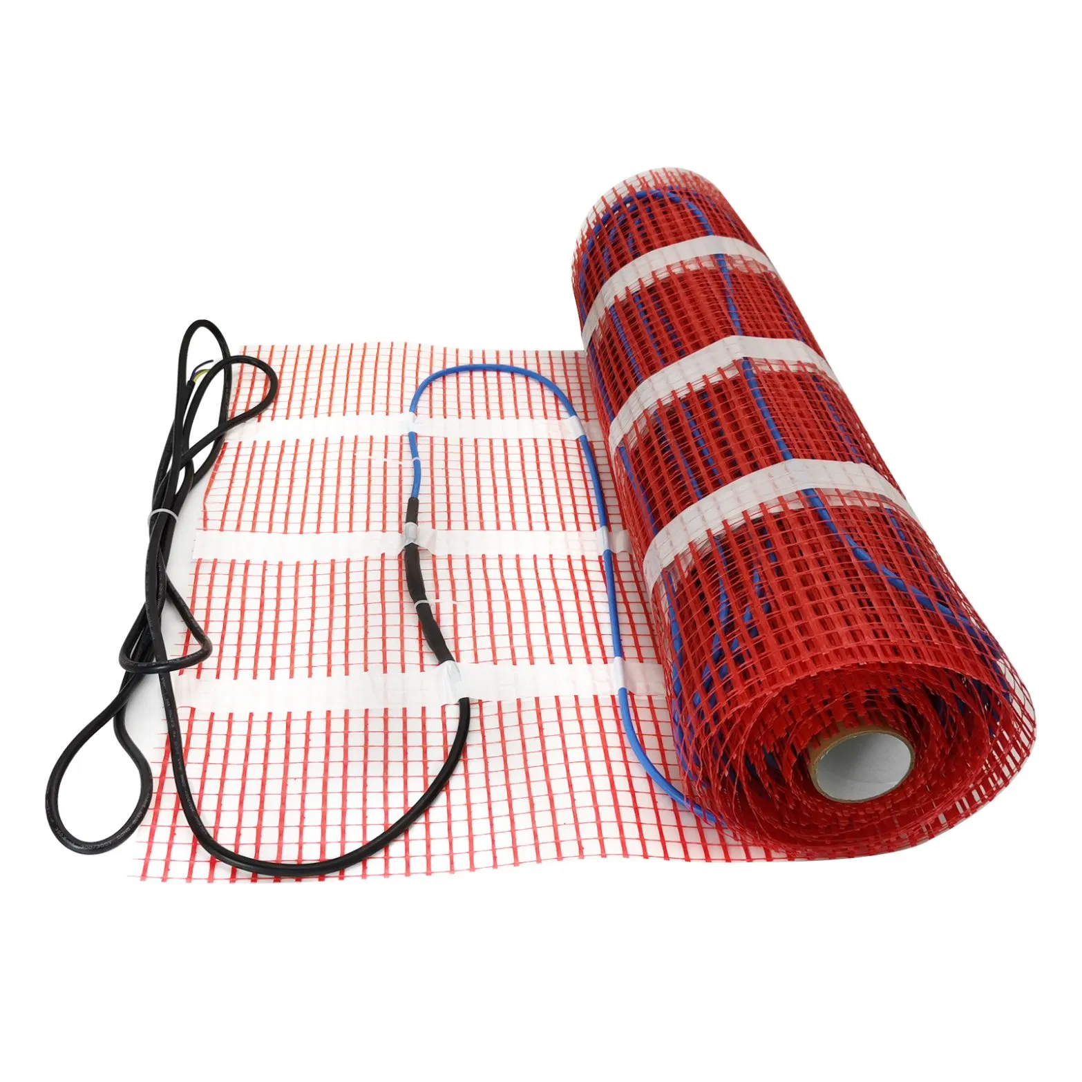 150W Underfloor Heating Mat Twin Conductor Heating Cable 220V230V Warming Electric Floor Heating Mesh with Smart Thermostat 100W 200W Wattage Customized Factory