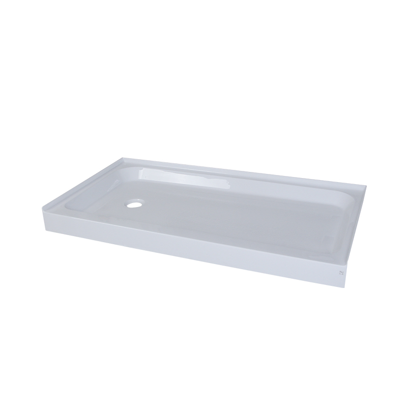 Acrylic Shower Base Tray 60X30 Inch with Three Tile Flange for Bathroom