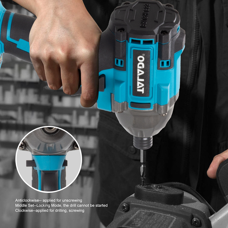 Rechargeable Electric Screwdriver with Slim Design for Tight Spaces and Overhead Work