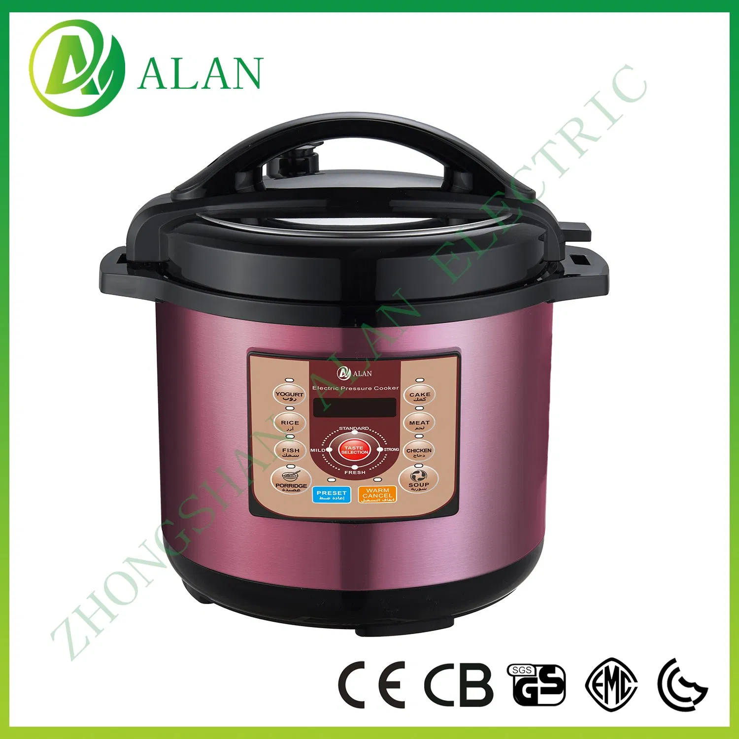 Unique Design Hot Sale Timer Commercial 4L-12L Electric Pressure Cooker