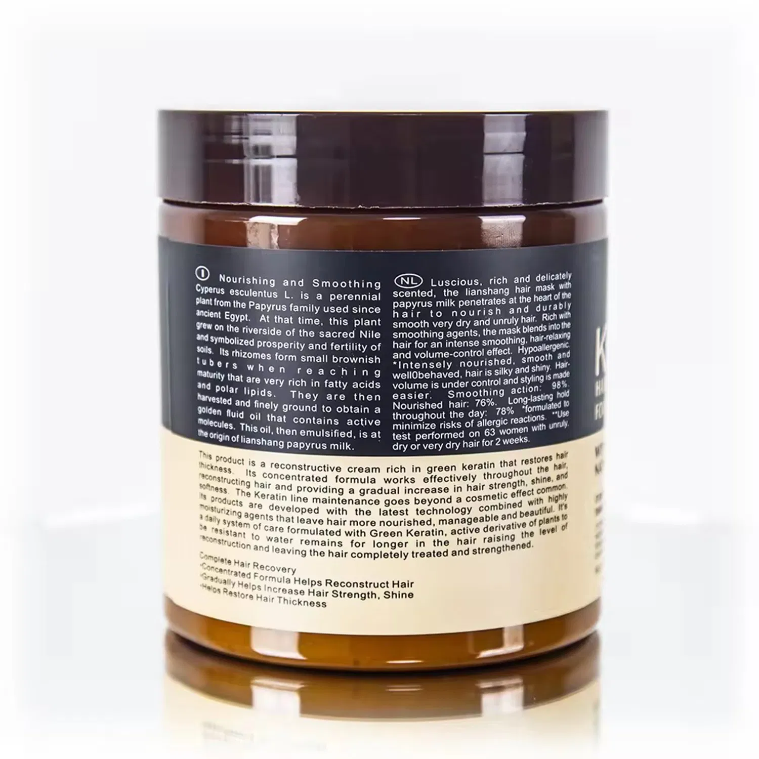 Organic Keratin Treatment Anti Frizzy Professional Karatin Hair Mask