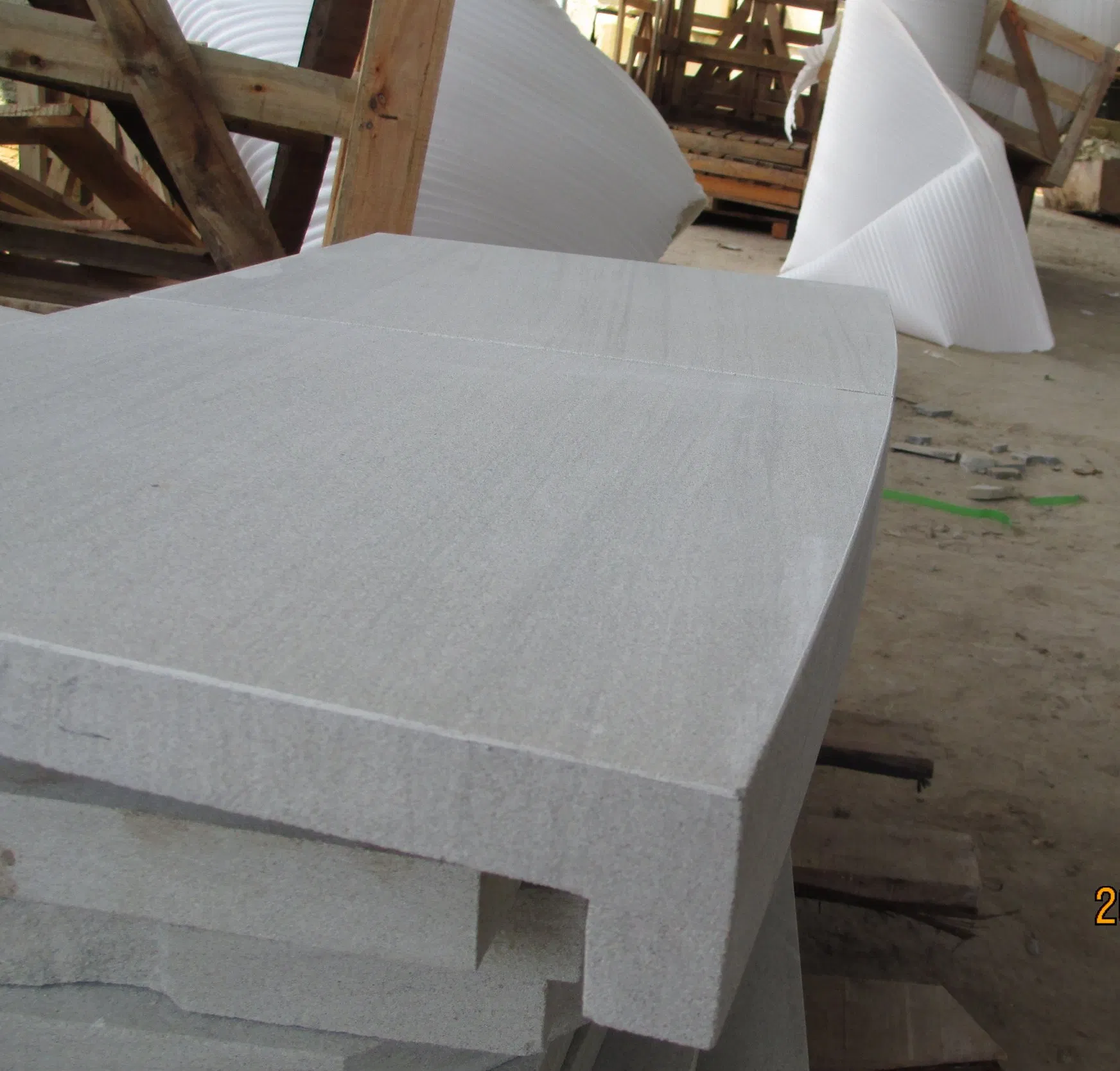 Premium Natural Honed White Sandstone Paving Tiles for Outdoor Projects