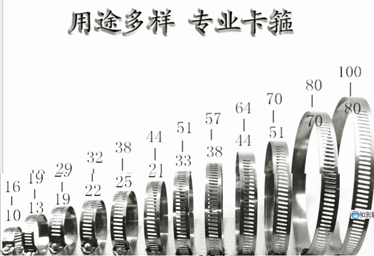 Хомут Gear Hose Clamp AL-THDS04, нержавеющая сталь
