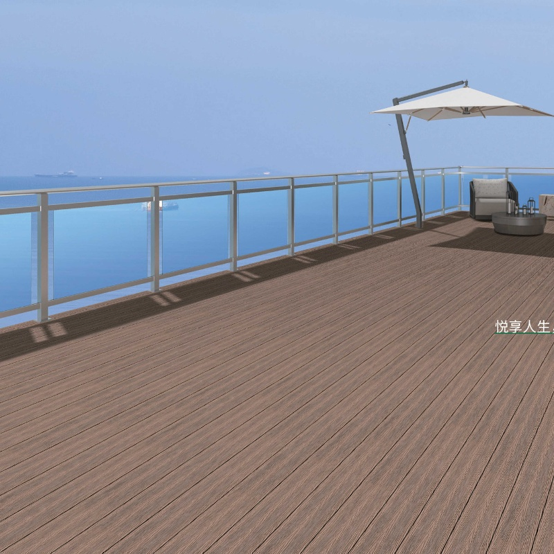 Good Quality Outdoor Floor Aluminium Decking Courtyard Terrace Walkway 50 Years Lifespan Fire Retardant Replacing Plastic Wood