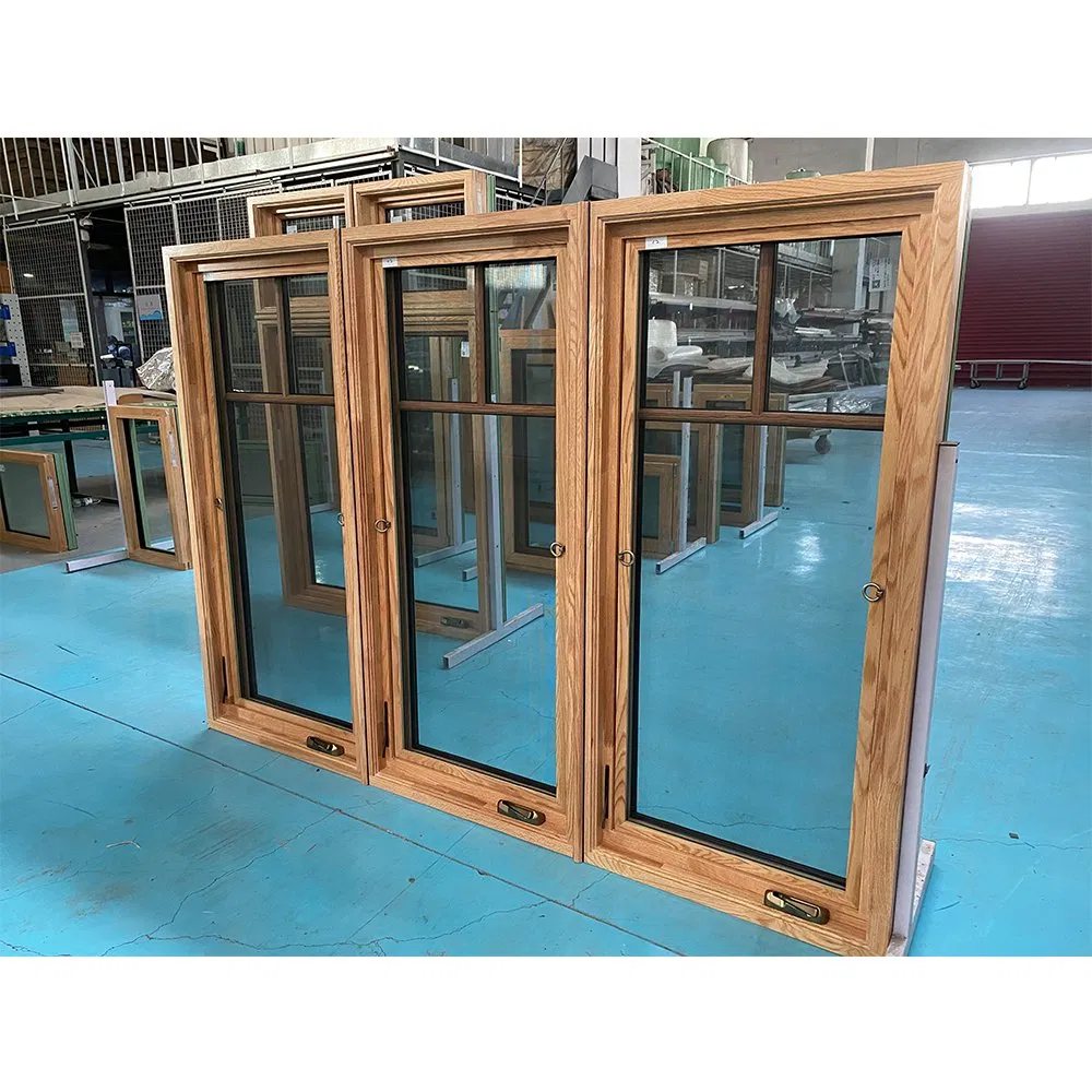 Penjoy Energy Efficient Wood Aluminum Clad Hand Operated Crank Casement Window