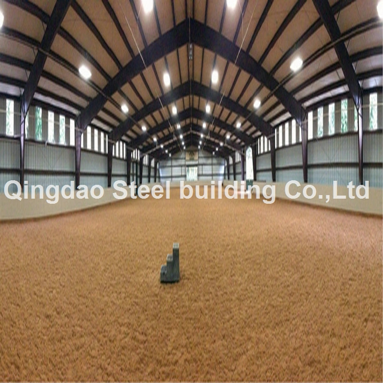 Prefabricated Steel Structure Indoor Horse Riding Hall / Horse Riding Arena Construction Building