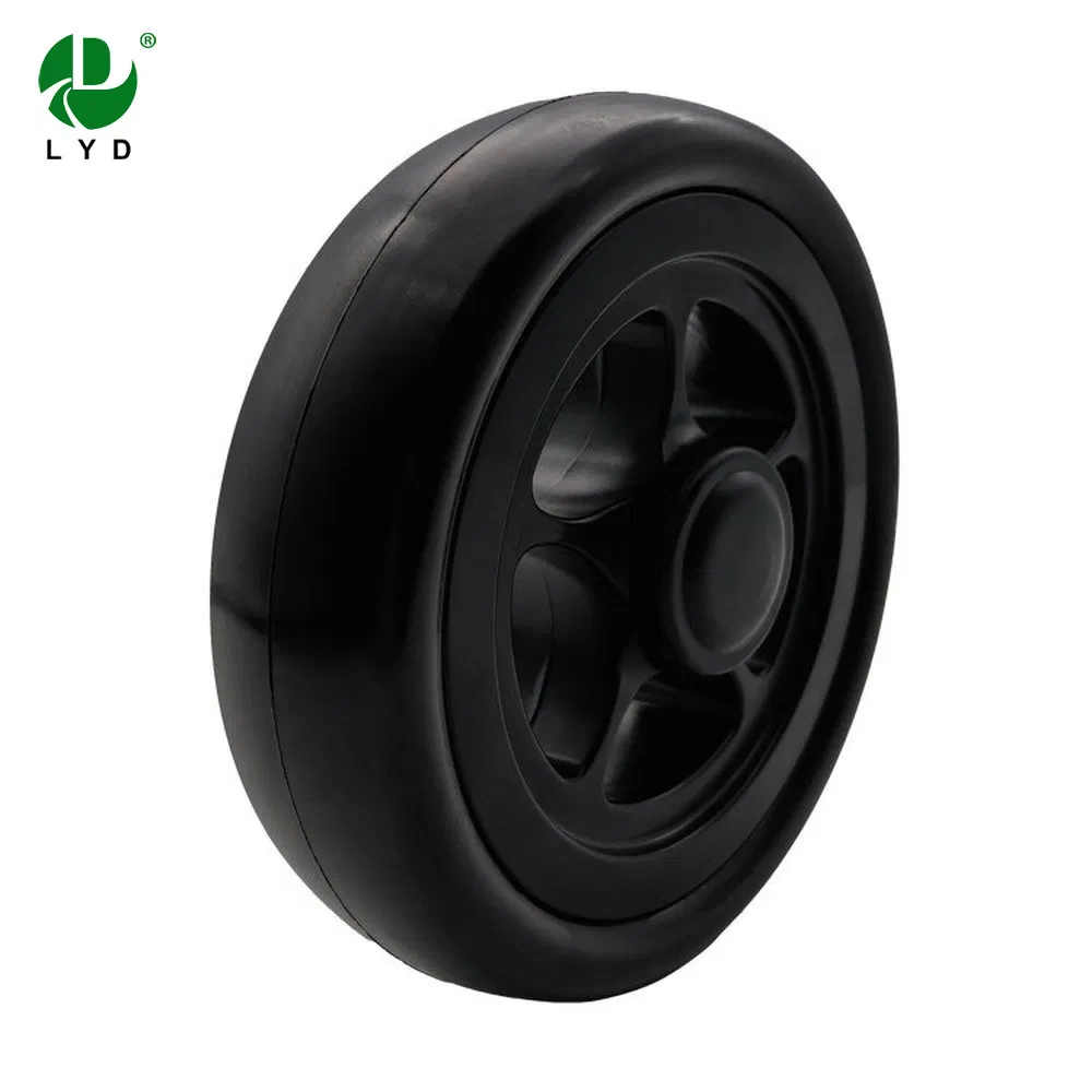 Abrasion-Resistant 8mm Bore Diameter 5 Inch Plastic Core Luggage Wheel