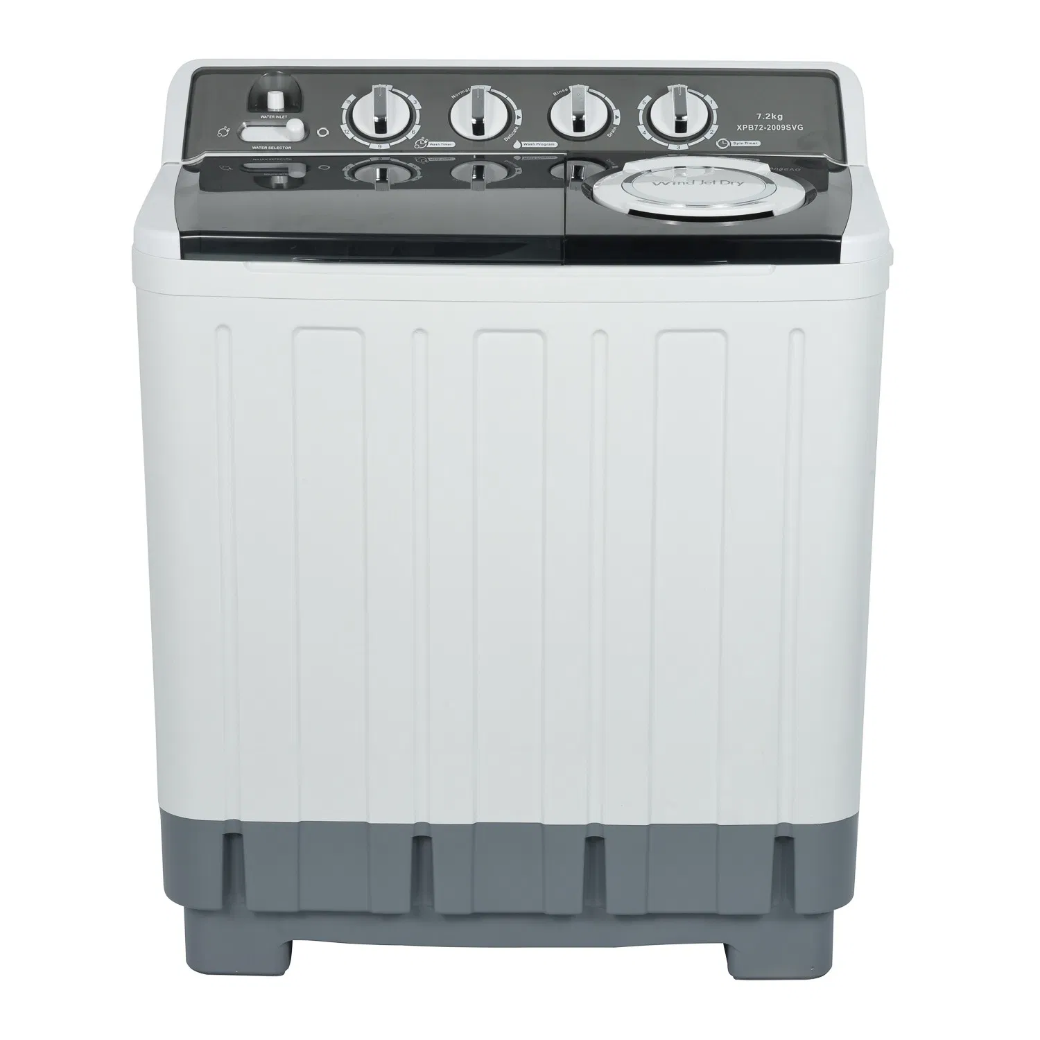 Affordable 7.2kg New Design Grey Cover Twin Tub Portable Mini Washing Machine