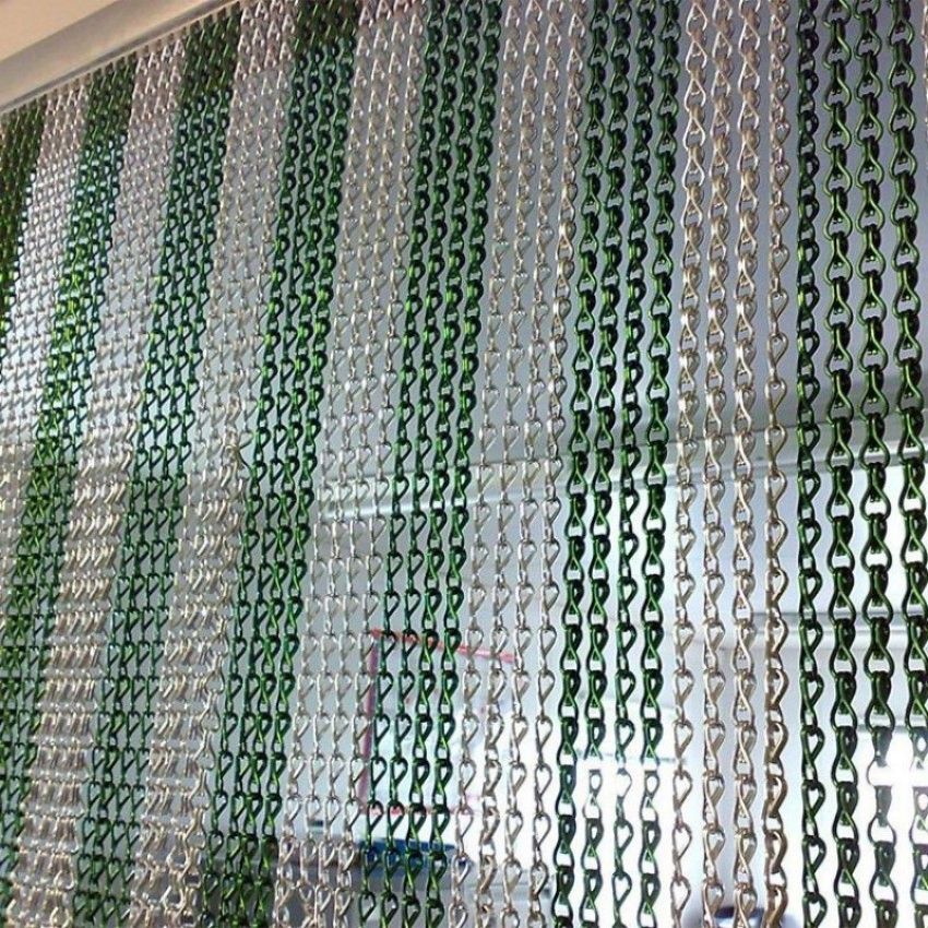 Woven Wire Aluminum Chain Link Metal Curtain Panels for Modern Architecture and Restaurant Interior Design
