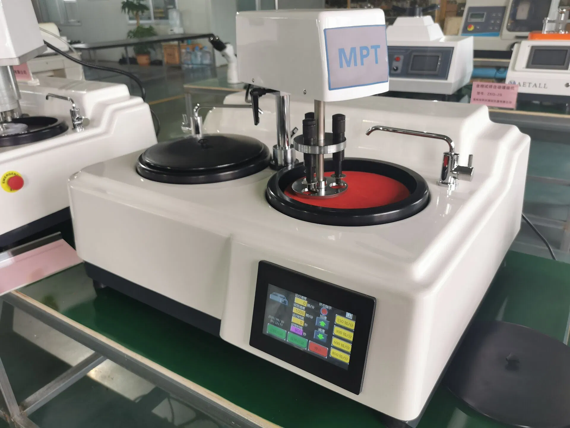 Металлографический шлифовально-полировальный станок MP-2T с сенсорным экраном