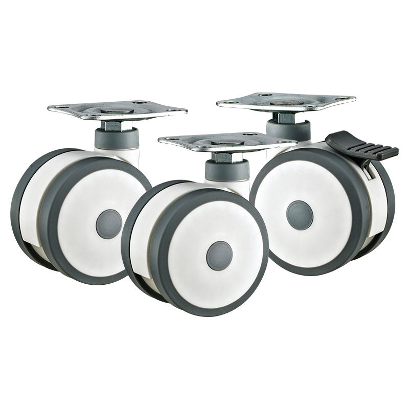 3inch Top Plate Medical Full-Plastic Casters Hospital Equipment Wheels Caster Wheels