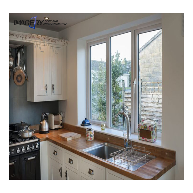 UPVC/PVC Casement Double Glazing White PVC Vinyl Window Windows with Low Price
