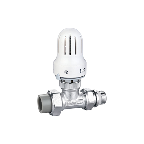 Brass Thermostatic Mixing Valve 15 mm Sensitive Temperature Pipe Basin Thermostatic Mixing Valve for Bathroom Washroom Kitchen Wash 1/2"