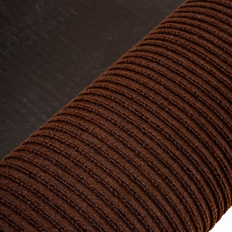 Stylish Double Stripe Weatherproof PVC Door Mat for Outdoor Use
