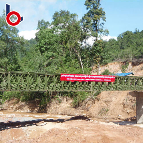 Customized Steel Structure Bailey Bridge Prefabricated Pedestrian Temporary Bridge