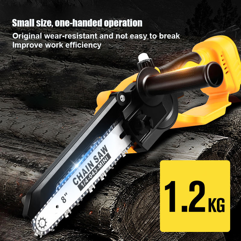 18V Portable Professional Chain Saw Mini 6inch Electric Chainsaw Lithium Electric Chain Saw