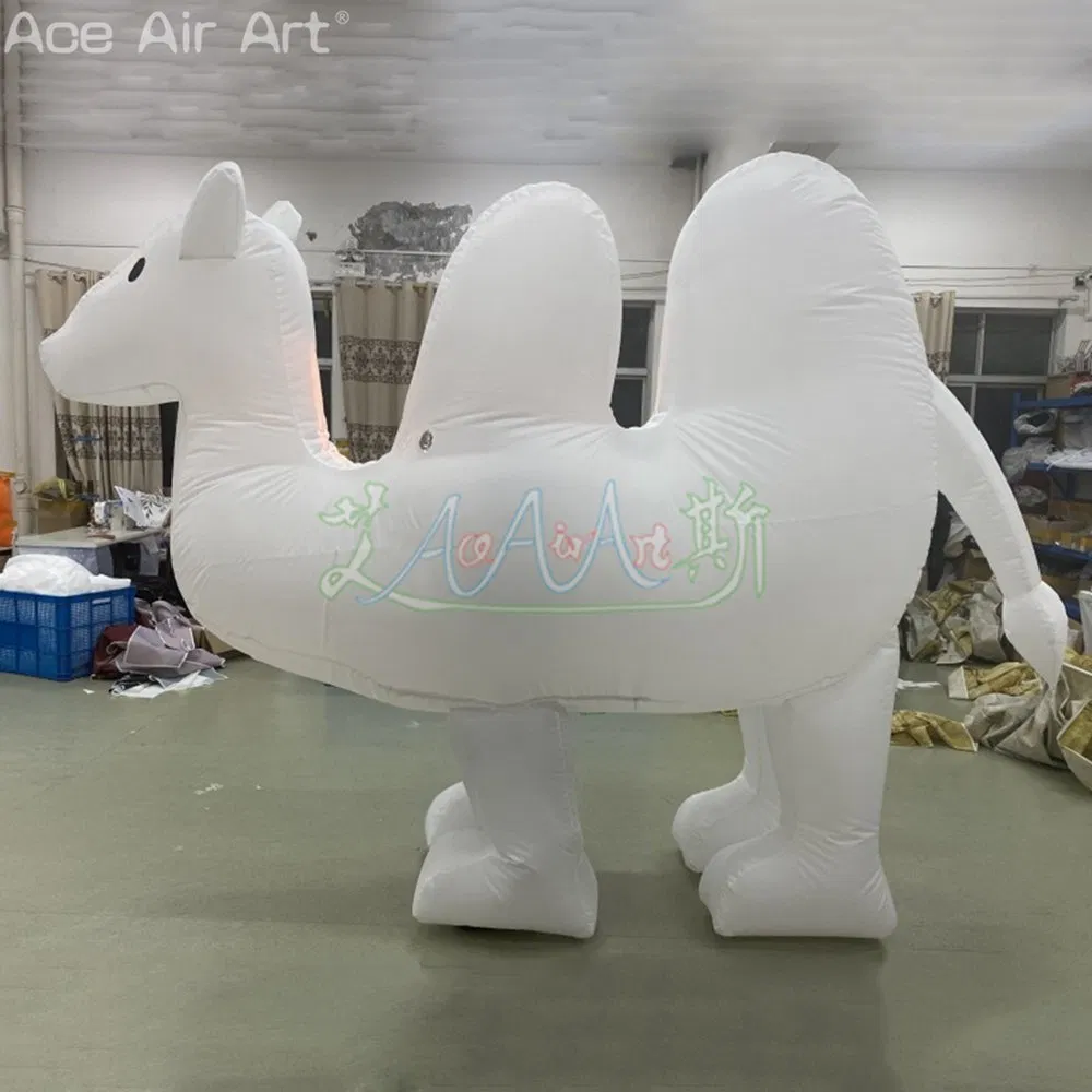Outdoor Parade Inflatable Camel Costume Illuminated Walking Cartoon Dress for Party or Large Exhibition