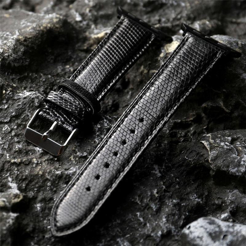 RC71 Luxury Genuine Leather Watch Strap Men's for Machine Black Brown with Packaging Lot Apple Lizard Smart Straps