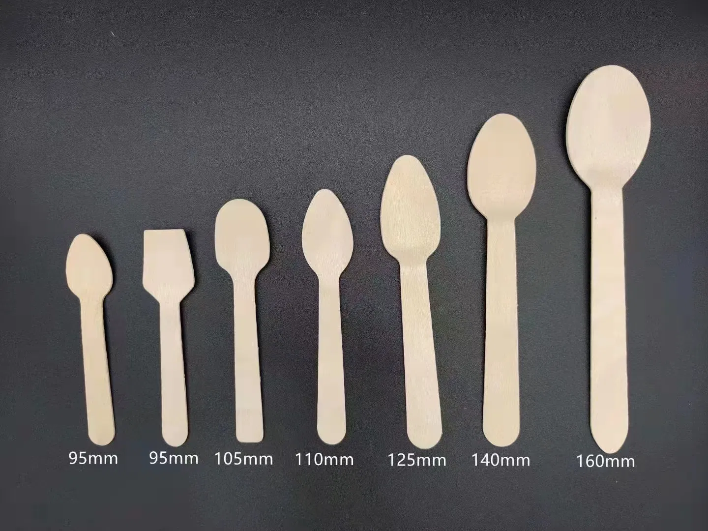Dessert Wood Spoon Disposable Wooden Cutlery for Party Cake