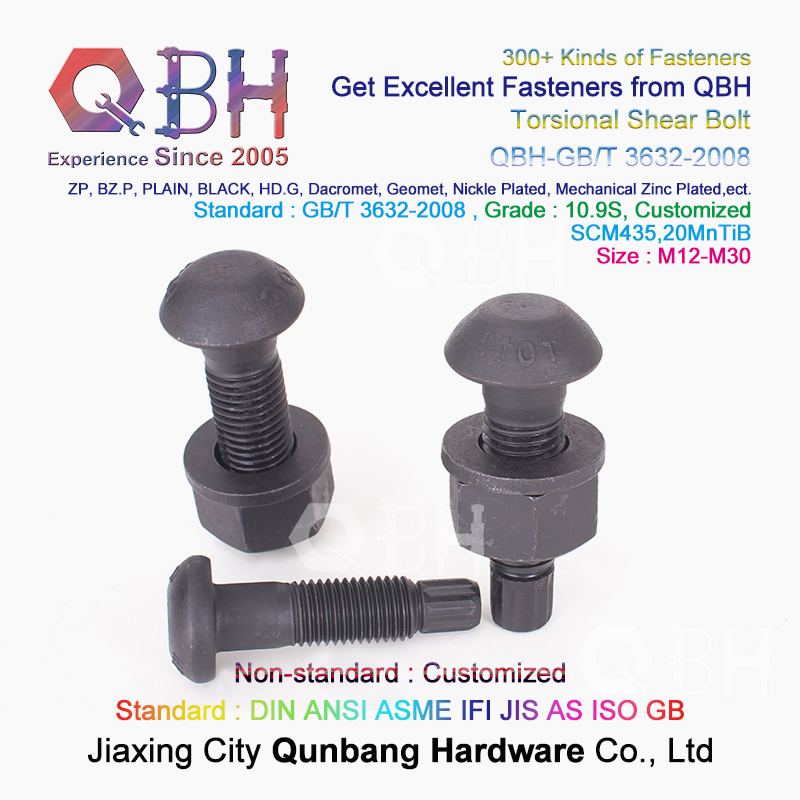 Qbh 10.9 Torsional Shear Tension Control Steel Structure Railway/Highway/Bridge/Boiler/Factory/High-Rise Buildings High Strength Formwork