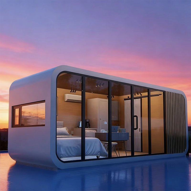 Commercial and Residential Apple Cabin, Mini Container House, Luxury Customizable Mobile House