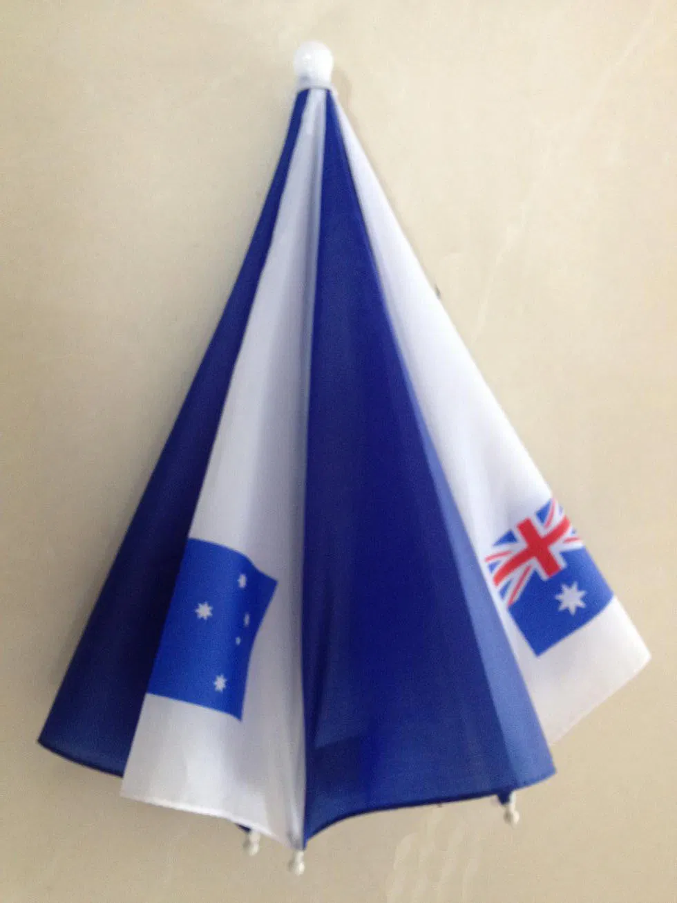 Flag Custom Logo Head Cap Manual 30cm Size Waterproof Hat Umbrella