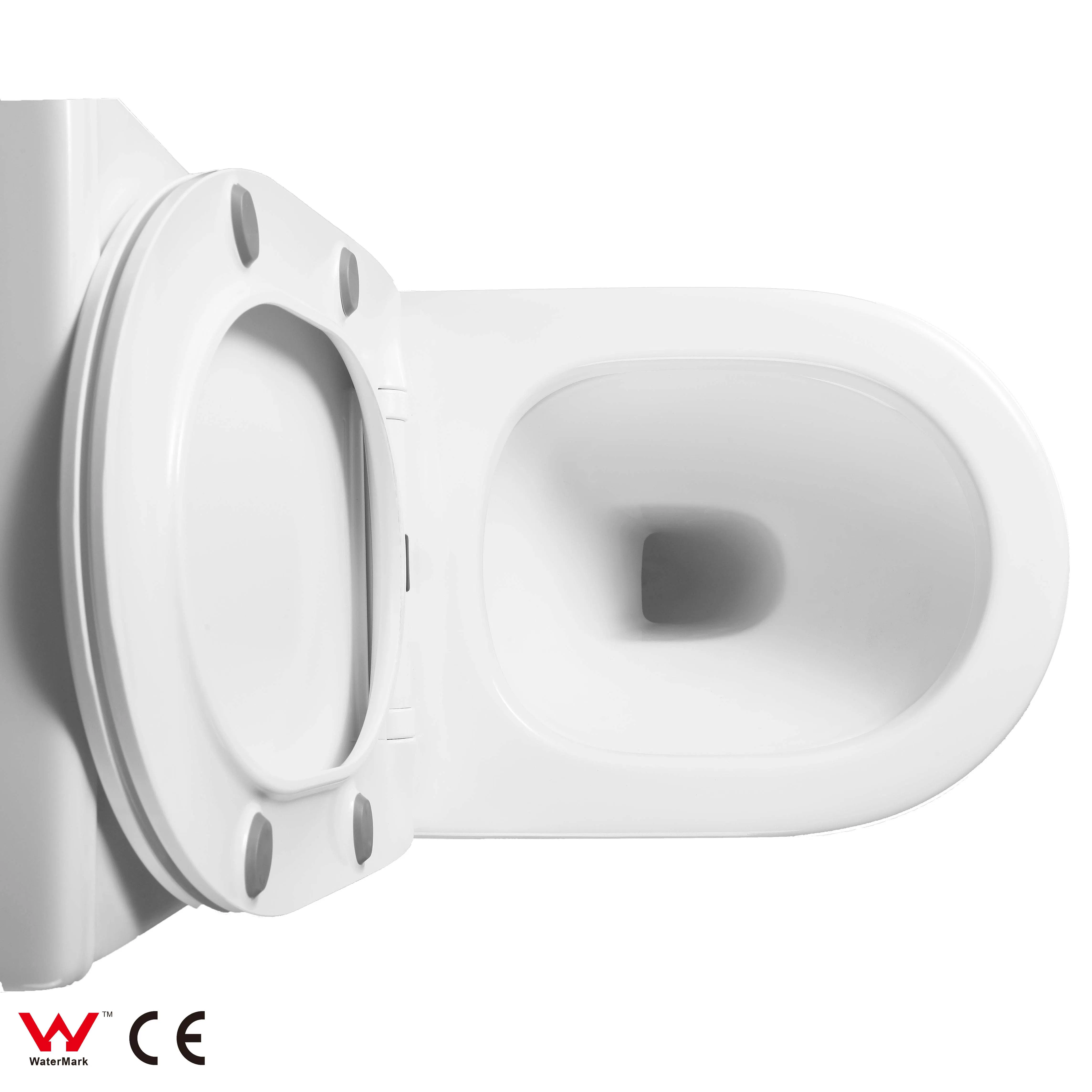 Hot Sale Concise Gloss White Glazed Ceramic Water Closet Two Piece Toilet