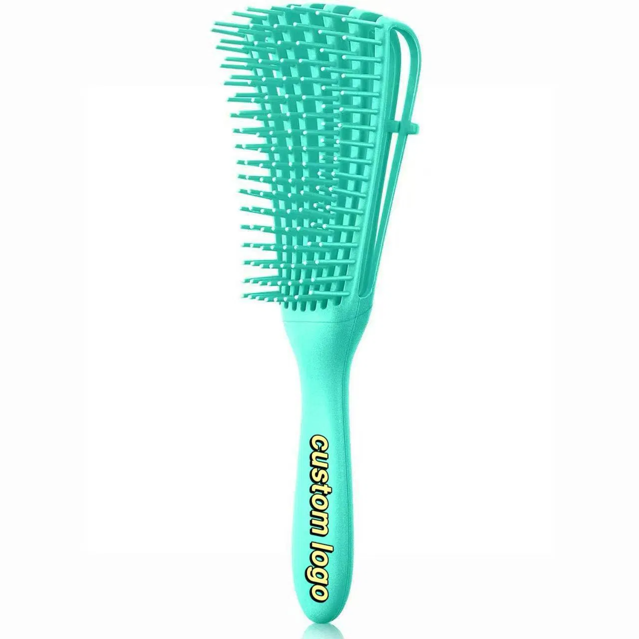 Custom Logo Plastic Octopus Comb Eight Rows Curly Hair