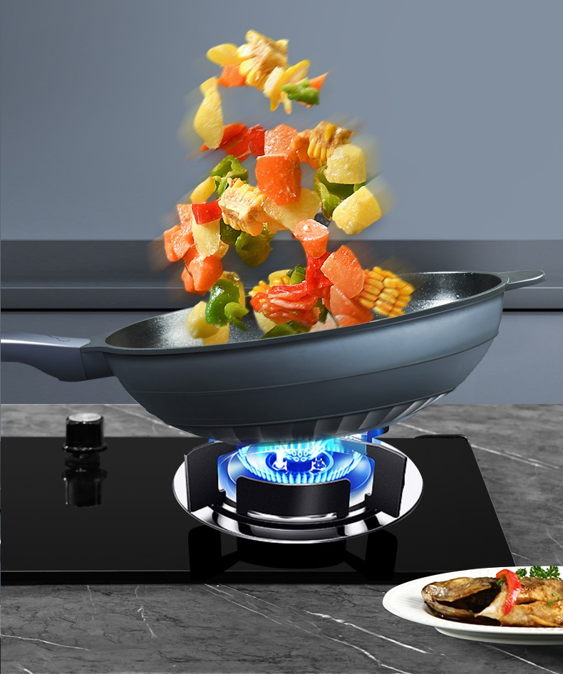 Multifunctional Non-Stick Wok with Steamer Basket 32cm