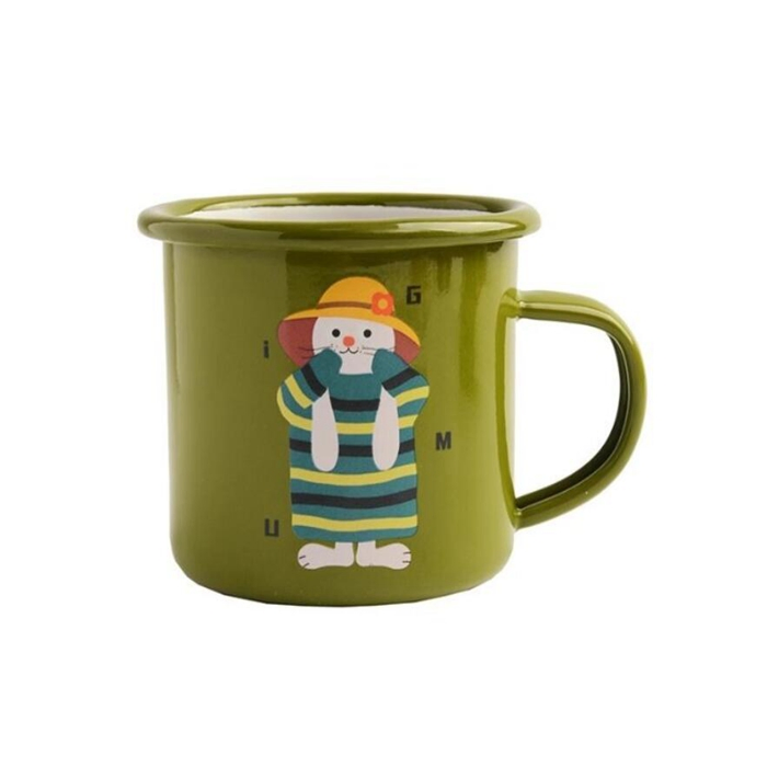 Camping Cup for Indoor and Outdoor Use Drinking Coffee Tea Enamel Cup