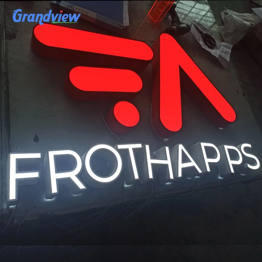 Custom Logo Acrylic Letters 3D Acrylic Letters/LED Reserved Signs for Outdoor Signage Store Office Shop Front