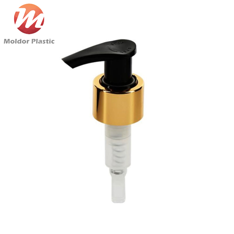 Custom Golden Silver Aluminum Collar Lotion Pumps