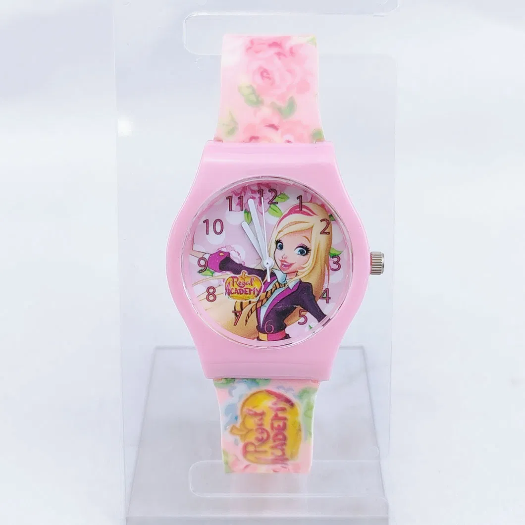 R0770 New Design Custom Logo Green Children Lovely Quartz Watch
