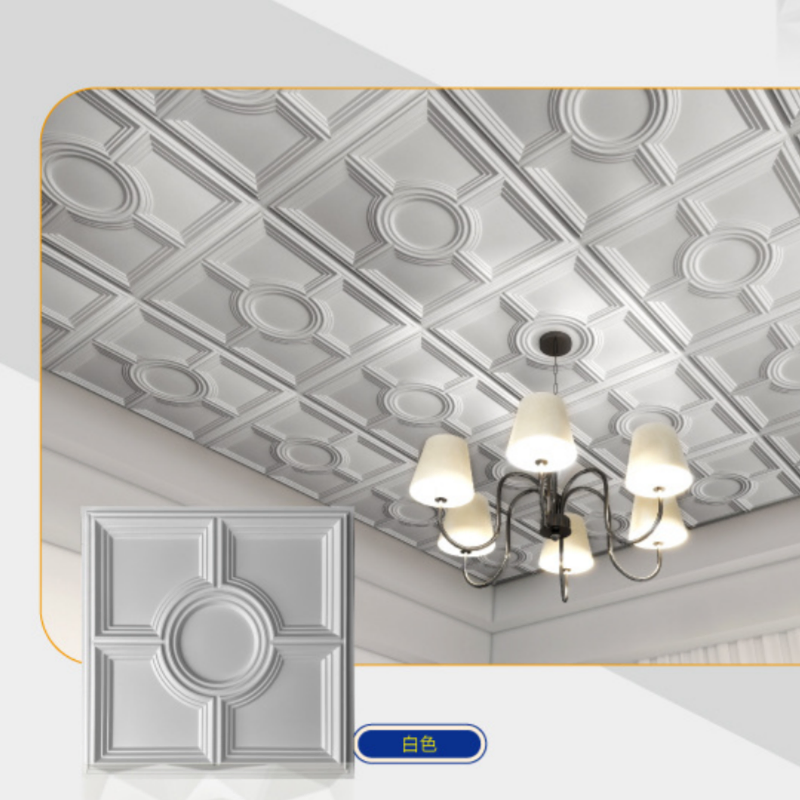 Декоративная 3D панель для потолка ПВХ 60x60 см